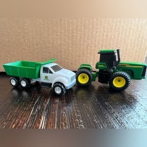 Ertl John Deere Green Tractor Dump Truck Farm Equipment Toys Lot